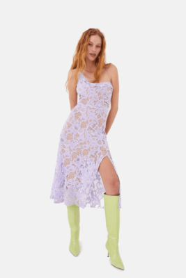 for love and lemons dress purple For Love & Lemons Rosemary Midi Dress Purple