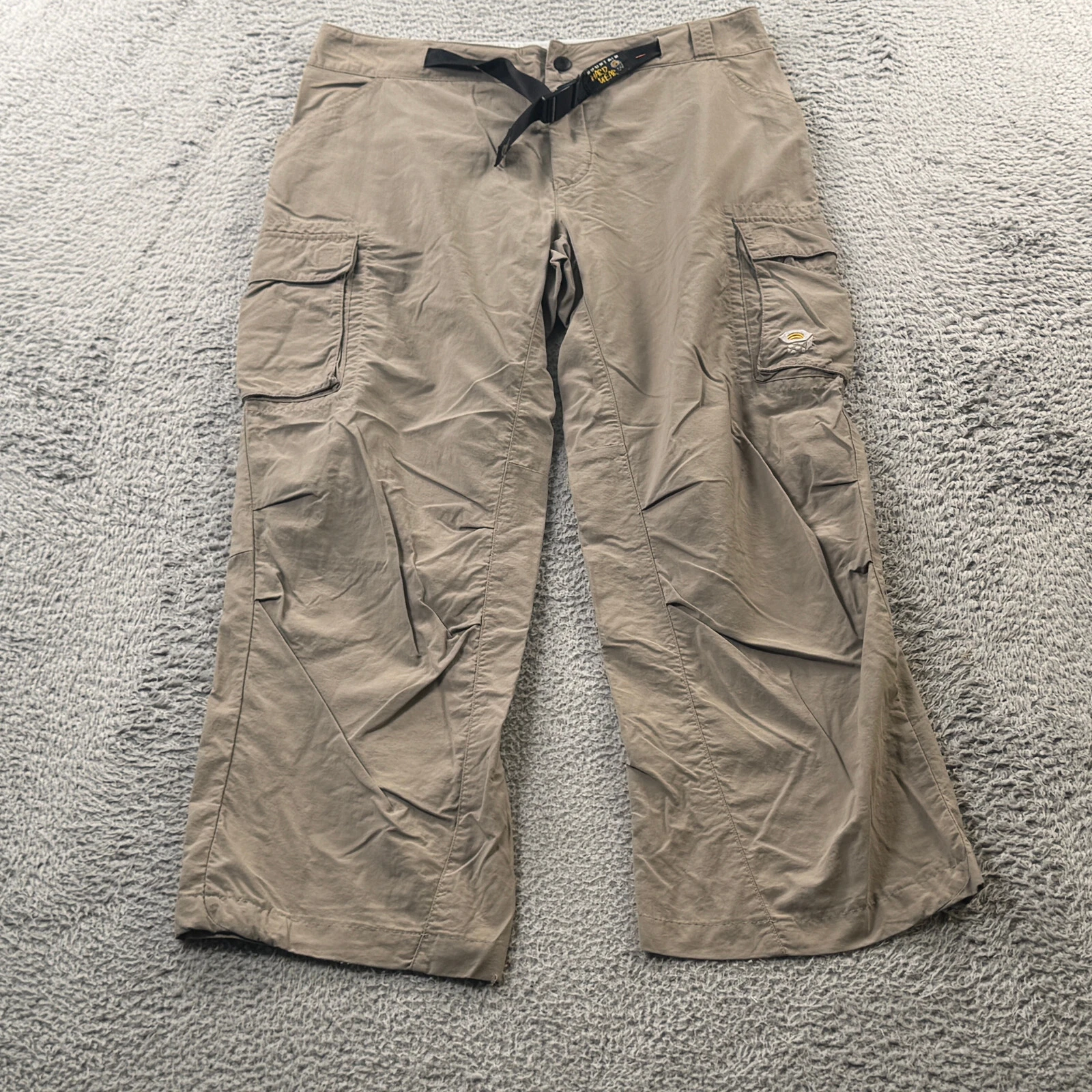 Mountain Hardwear Pants Men’s Medium Nylon Cargo Belted Outdoor Hiking Quick-Dry