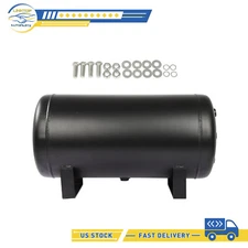 Air Tank Fits for Suspension Air Ride Bags Train Horn 6 Gallon 9 Ports Steel new