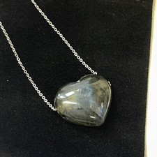 Collier coeur en labradorite