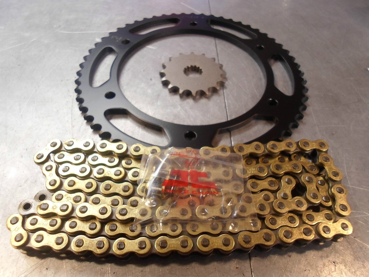 YAMAHA DT 125 RE X 04-06 JT HEAVY DUTY JT GOLD CHAIN & SPROCKET