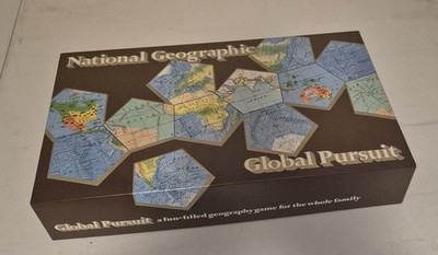 Vintage 1987 National Geographic Global Pursuit Game Complete