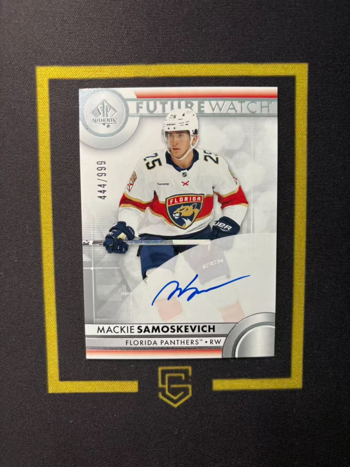 2023-24 SP Authentic Future Watch Auto /999 Mackie Samoskevich FCFZ
