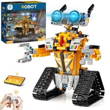 Robot Building Kit with Remote Control STEM Gifts for Boys Age 8-13, Coding B...