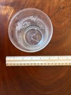 Vintage clear glass  with etched floral decoration. — photo 5