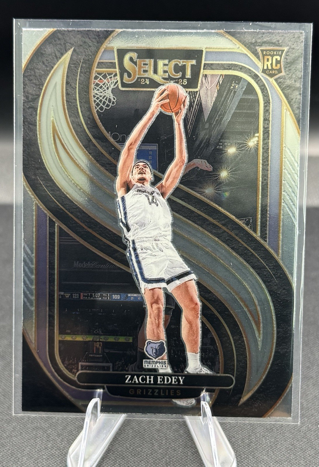 2024-25 Panini Select - Premier Level Zach Edey #192 Silver Prizm (RC)