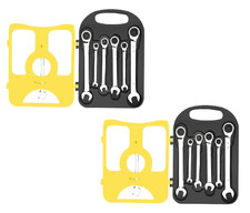 7Pc Metric Ratchet Wrench Set 8-19mm Combination Spanner Kit Pack of 2 USA STOCK