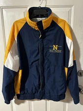 Vintage Navy Football Windbreaker Light Jacket Size XL