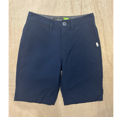 Quiksilver Amphibian Shorts Boys 25/10 Navy Blue 4 Way Stretch Hybrid Surf Short