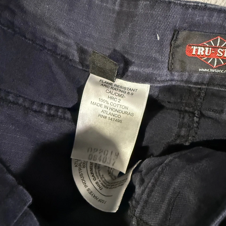 Tru Spec Mens Cargo Pants Flame Resistant Navy Blue Size 34x34 Workwear - Image 4 of 4