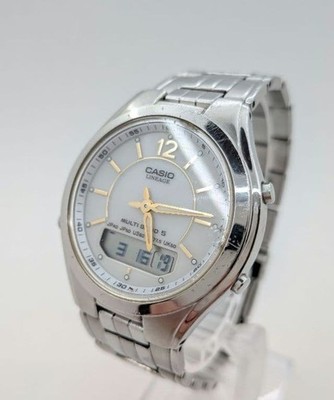 Casio Lineage LCW M200 Watch Solar Radio Controlled 3.7cm Case Metal Band