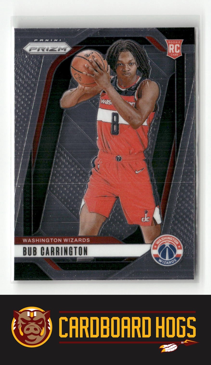 2024-25 Panini Prizm #244 Bub Carrington Washington Wizards RC Rookie
