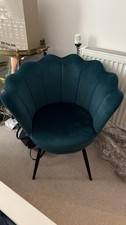 Selling scallop teal chair