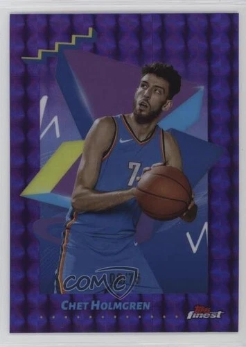 2024 Topps Finest Basketball Purple Geometric Refractor Chet Holmgren #165