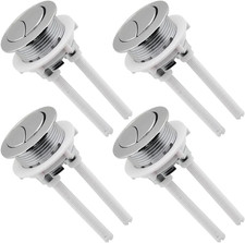 4Pcs 38Mm Toilet Tank Push Button, Dual Push Flushing Toilet Button, Toilet Tank