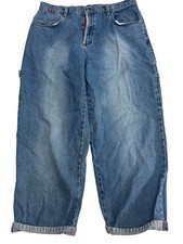 Bugle Boy Vintage Y2K Baggy Carpenter Blue Jeans Tag Size 38x30