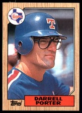 Darrell Porter 1987 Topps #689 Texas Rangers MLB READ FREE SHIPPING AutographDen