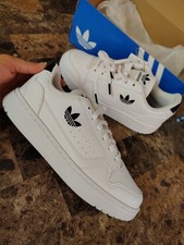 New adidas Youth NY 90 J - Unisex Shoes White Black Sneakers FY9840 SIZE 4-7