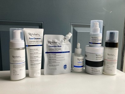 Revive Rx Complete 8 PCS Copper Peptides Retinol Niacinamide Skin Care Set