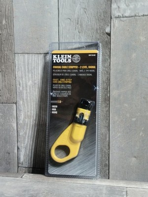 New Klein Tools VDV110-061 Coax Cable Stripper 2 Level, Radial RG6, RG6-QS, RG59