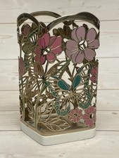 Bath  Body Works Gold Floral Butterfly Hand Soap Holder Sleeve