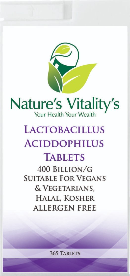 Lactobacillus Acidophilus Probiotics 400 Billion CFU 180 Tablets 4 Gut Digestive