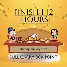 MONO POLY GO EVENT - WIZARDING WORLD PARTNERS   FULL CARRY - 12 HOURSE  