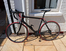 Planet x Carbon Road Bike 56cm 700C Black/Red Shimano Ultegra