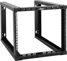 9U Fixed Wall Mount Network Rack 15.8Inch Depth Open Frame for Server Data/Av/It