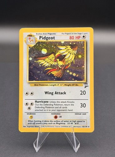 Pokemon Pidgeot 14/130 Base Set 2 Holo Rare MP