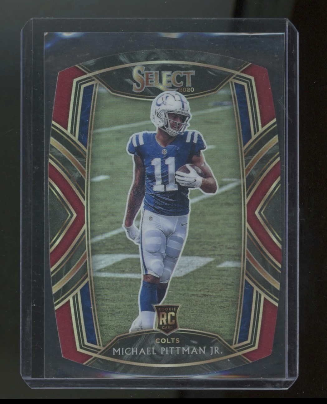 Michael Pittman Jr. 2020 Panini Select Red Prizm Die Cut Club Level Rookie Card