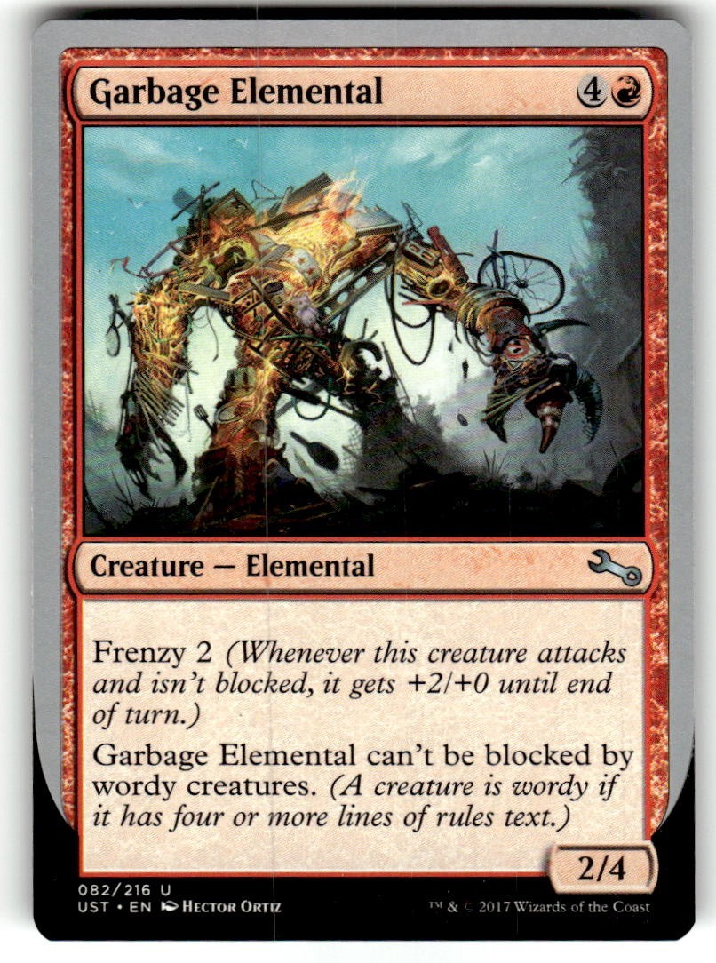 Garbage Elemental (C) Unstable Regular MTG