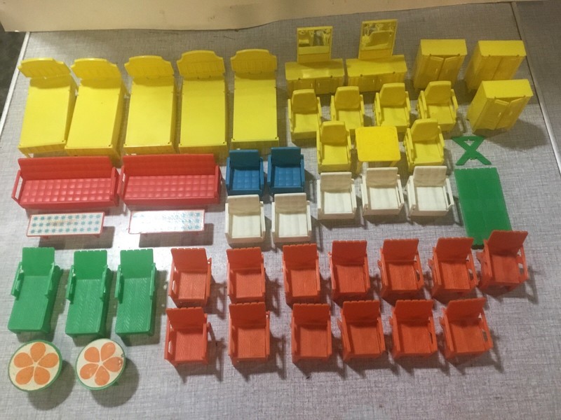 Liddle Kiddle “Snap Happy” Doll House Furniture (1968) - 47 Pieces