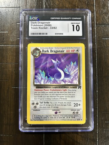 Dark Dragonair (Unlimited) graded CGC 10 for sale on eBay