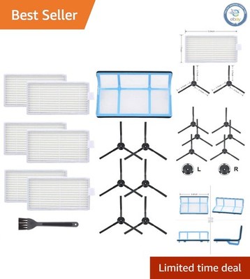 ILIFE V3, V3S, V5 & V5S Pro - Essential Vacuum Filter & Brush Replacement Kit