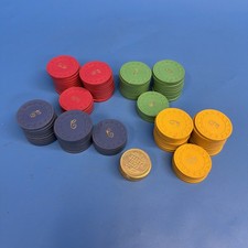 Vintage Nox Horse Head Poker Chips 98 + 11 Coin Castle Tokens Lot 109 Pcs