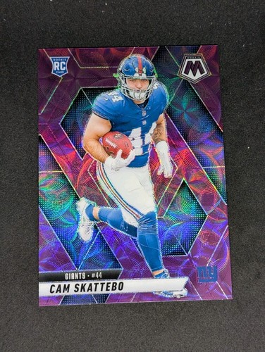 2025 Panini Mosaic - Rookies Cam Skattebo #305 Purple Scope Prizm (RC)