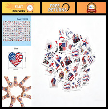 250th Anniversary USA Temporary Tattoos - 117 Patriotic Styles for 4th of July P