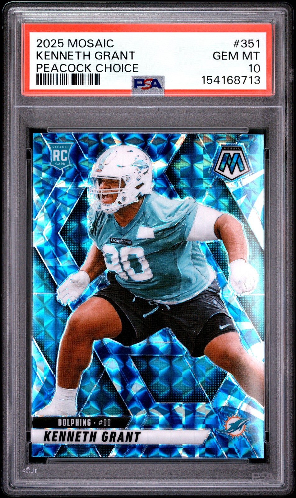 Kenneth Grant Panini Mosaic #351 Blue Reactive
