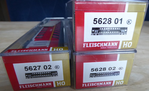 Fleischmann 562702, 562802, 562801 H0 Set 3 x Doppelstockwagen DB AG Epoche 5/6 | Zustand: Gebraucht