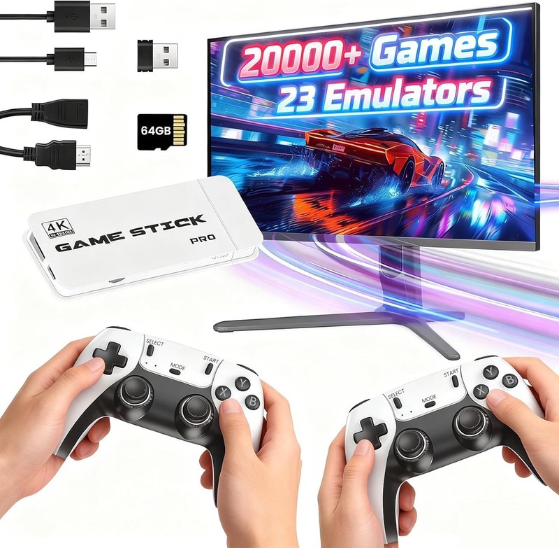 Retro Games Console,4K HDMI Game Consoles with 20,000+Classic Video Games