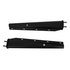 Mud Flap Hangers Black Steel Straight 30 Pair 2.5 Semi Truck Spring Loaded