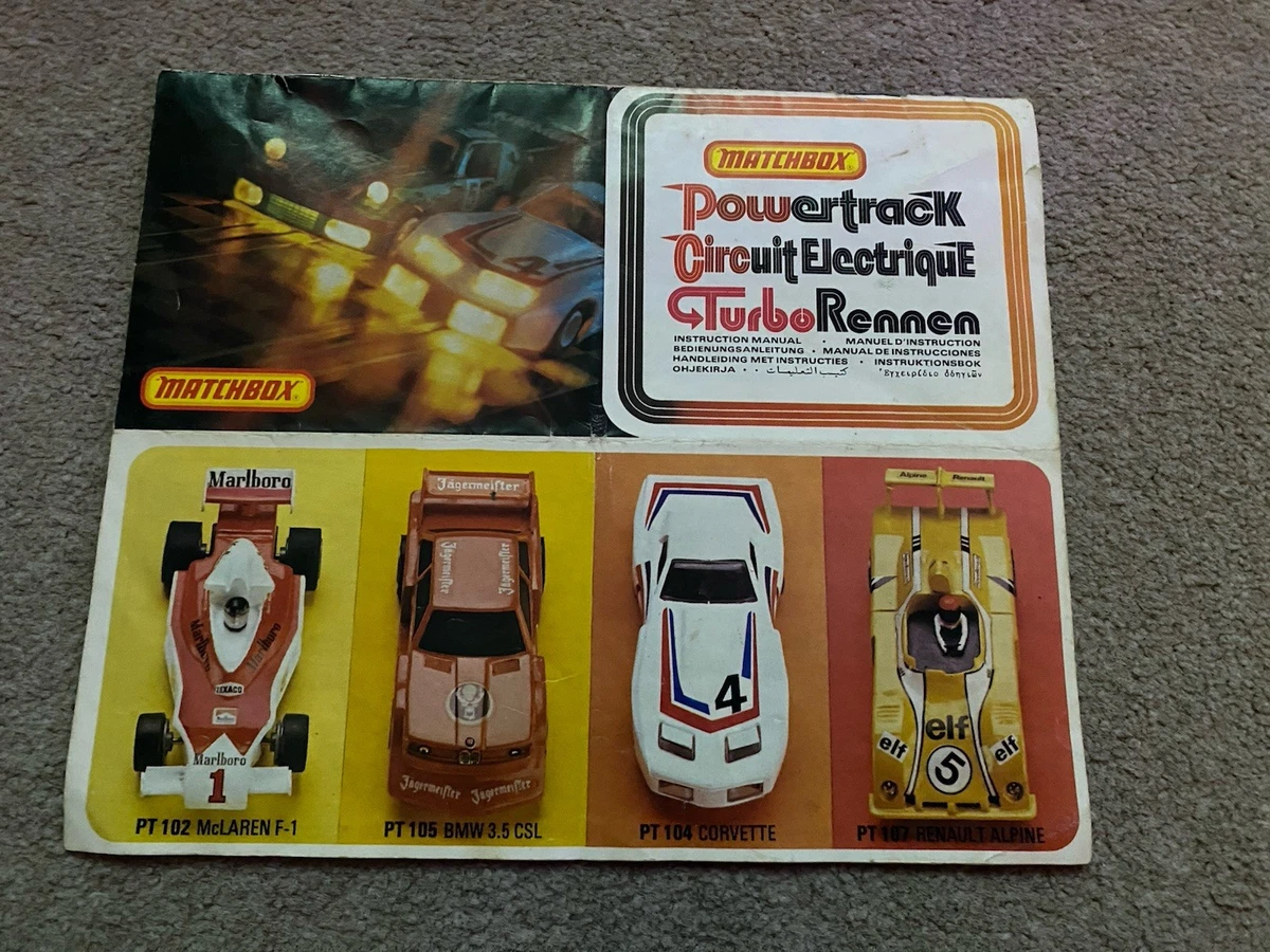 Circuit Slot Matchbox Powertrack - 12 Rails Droits, Occasion, échelle 1/32