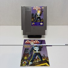 The Punisher Nintendo NES 1991 Cartridge AND Manual Included 🔥 Tested & Working