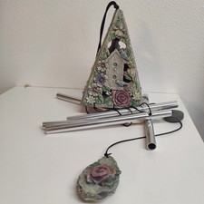 Beautiful Wind Chime Garden Theme Birds And Flowers Soothing Sound