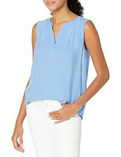 MEDIUM - AMAZON ESSENTIALS WOMEN'S SLEEVELESS WOVEN SHIRT