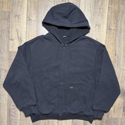 NEW Supreme Reversible Work Zip Up Hooded Sweatshirt Waffle