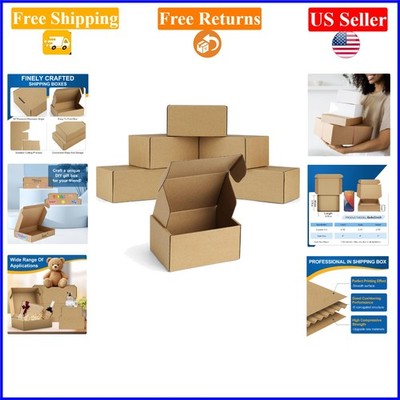 12 Pack Small Brown Corrugated Shipping Boxes 6x4x3 Inches