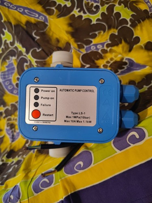 #ad Industrial Blue Gray Water Pressure Booster Pump Auto Restart amp; Stop 110V Hom $325.00