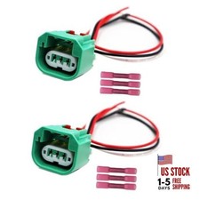 2PCS 3-Way High/Low Beam Headlights Connector Compatible with Dodge Ram 1500.